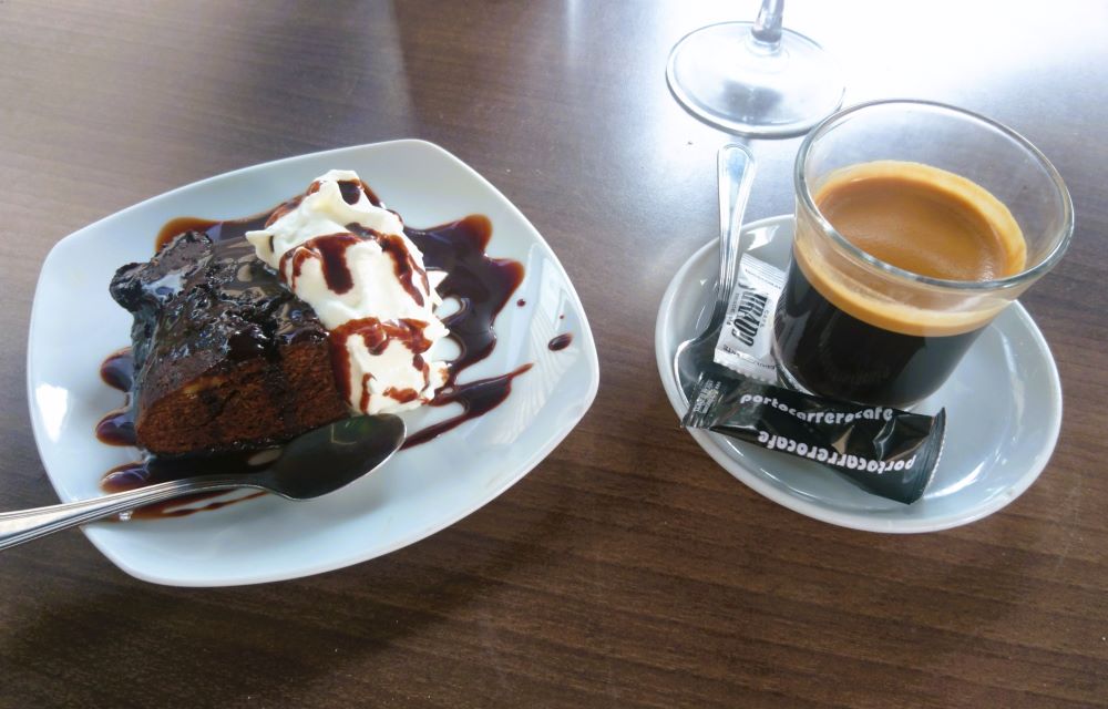 Menú del día - postre y café